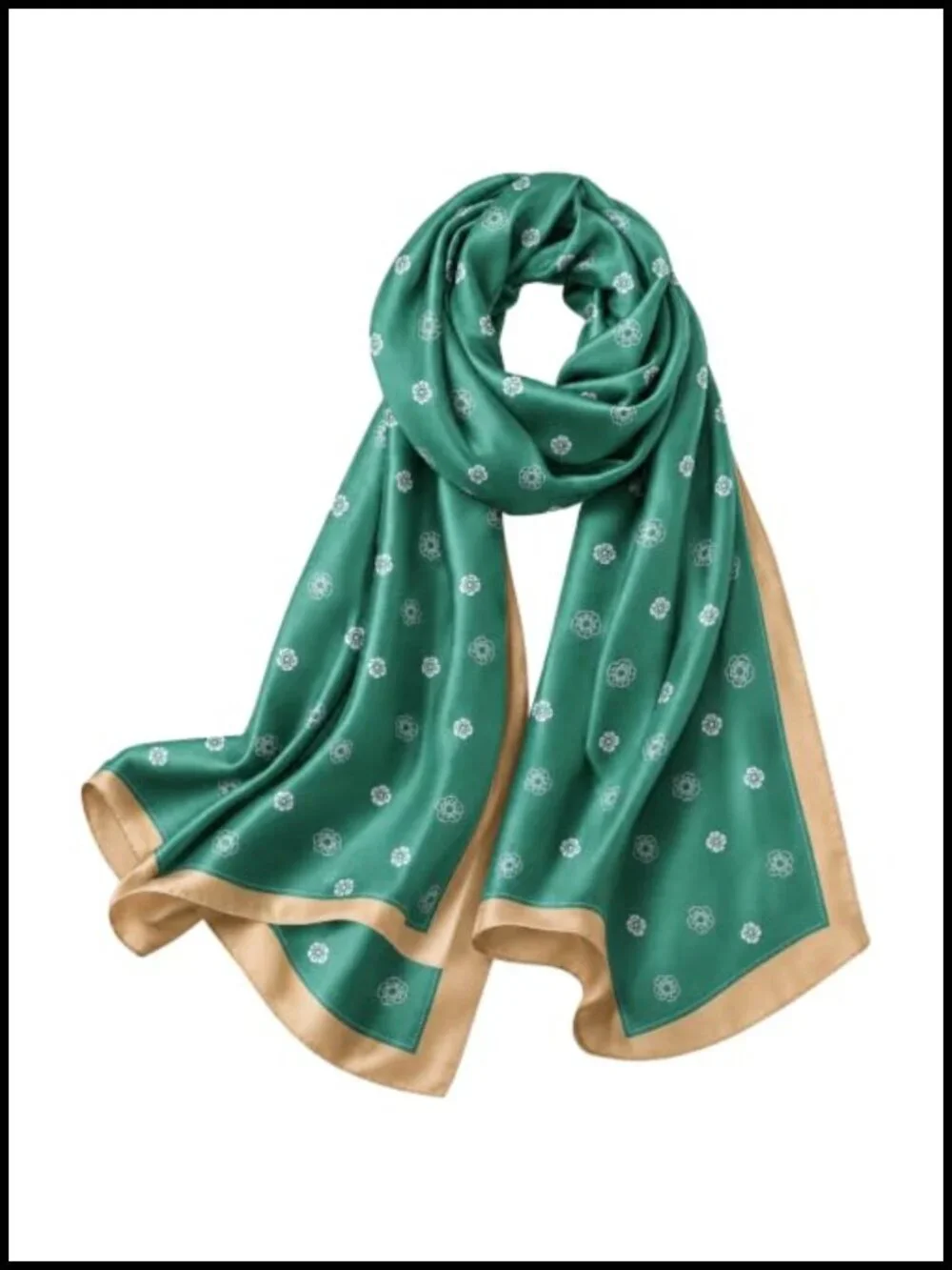 Silk-Feel Satin Travel Scarf for Women, Large Shawl Wrap, Fashion Scarf,